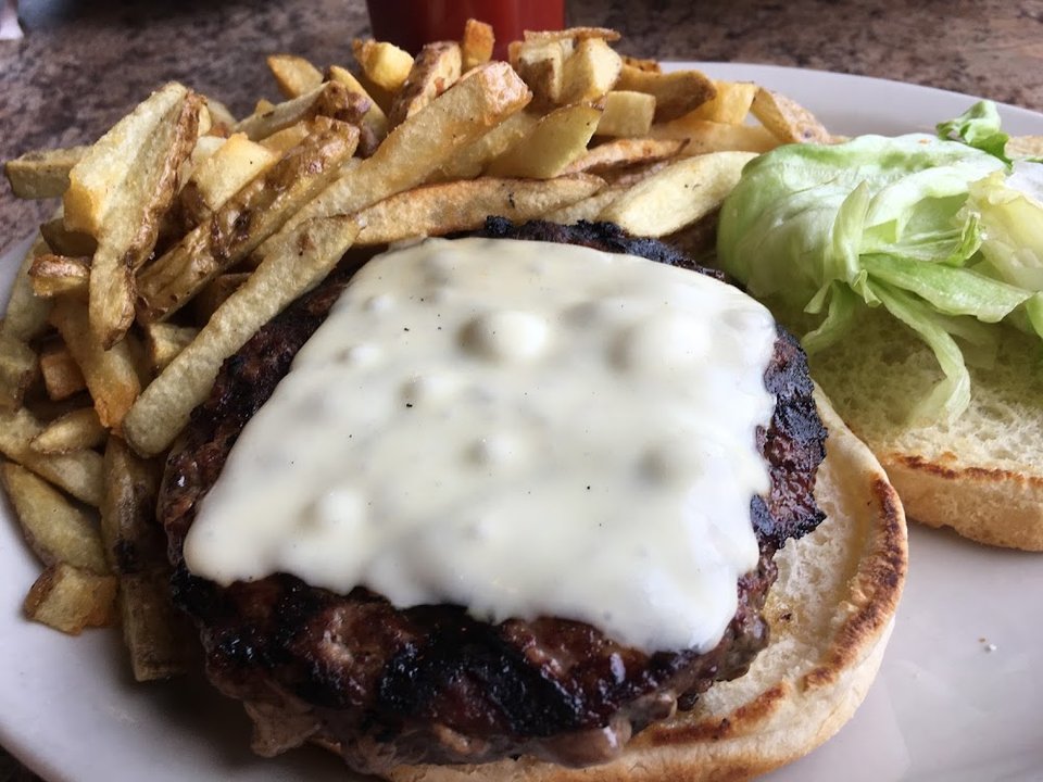 Open Face Hamburger Dinner